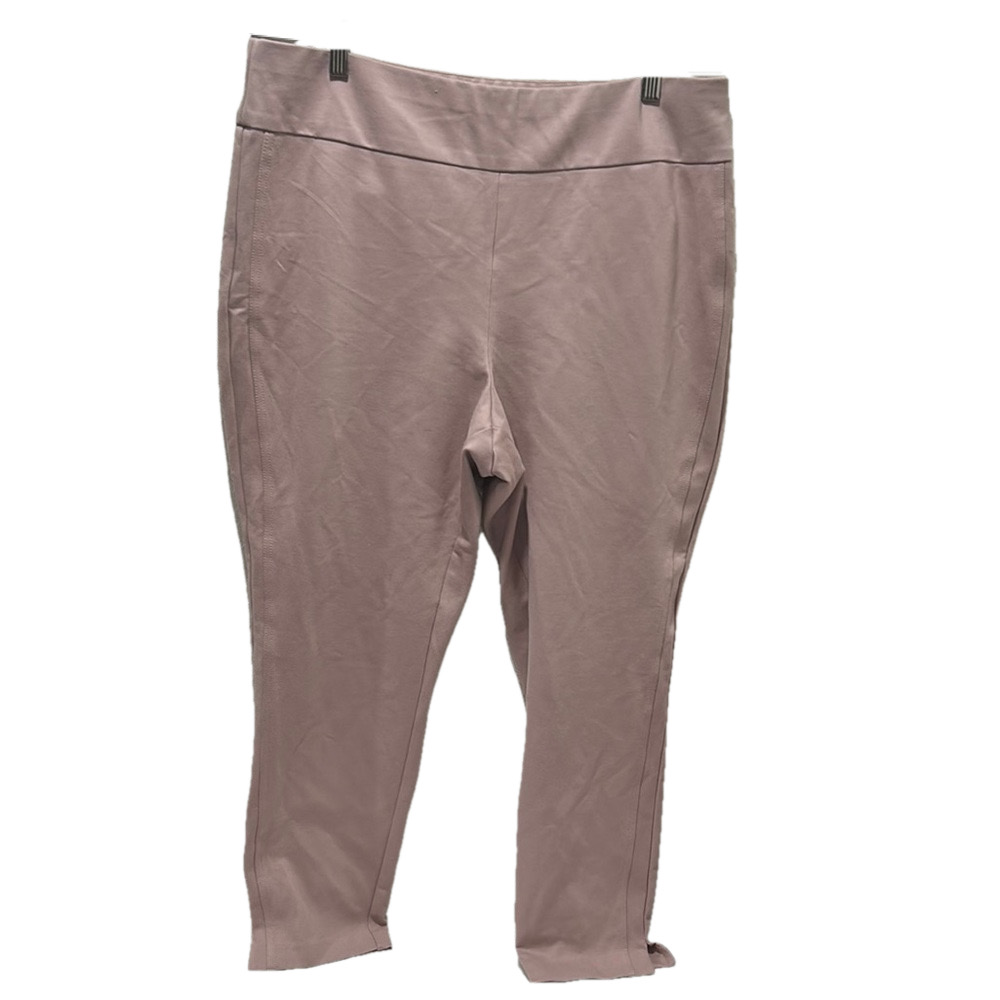 Express  Pink Pants Ankle High rise size XL GUC elastic waist